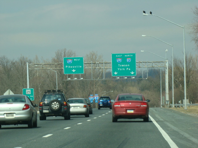 Directions To Interstate 83 East Coast Roads - Interstate 83 - Jones Falls Expressway